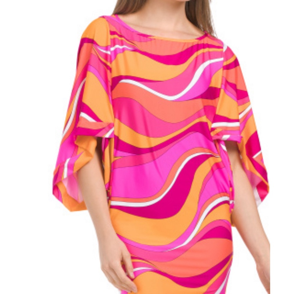 🏝️TRINA TURK VIVID VISTA SWIM TUNIC COVER UP Size M🏖️